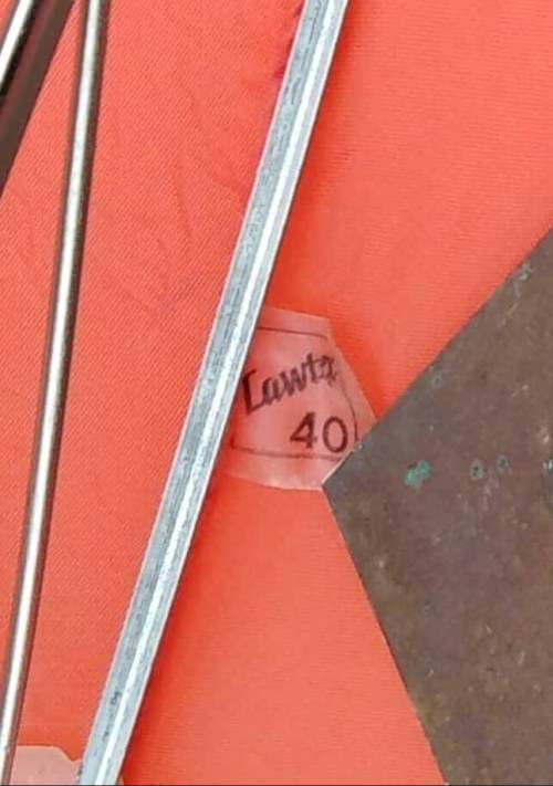 Vintage Lawtex 40 Scarlet Collapsible Umbrella/Parasol